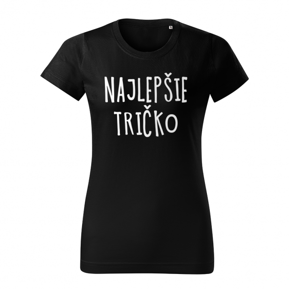 ID0128 – vtipne – najlepsie_tricko – tricko_damske_cierna
