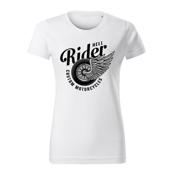 ID0204 – Custom Motorcycles – Hell rider – tricko_damske_biela
